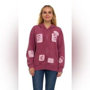 Mickey and Minnie Women's Character Full-Zip Hoodie